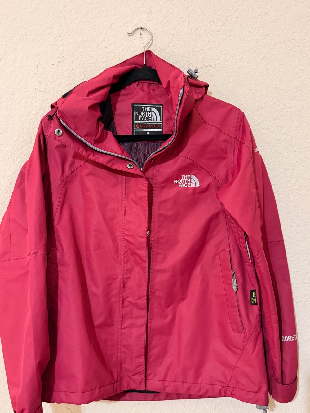 The North Face Women's Fuchsia Ski Jacket with Hood